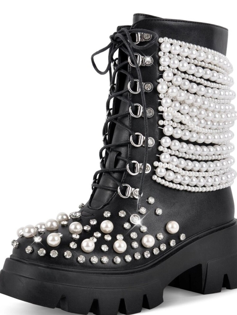 Azalea Wang White & Black Branded Box Size 7.5